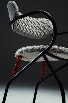 SPRING - Fabric chair with armrests by La Manufacture - view 3